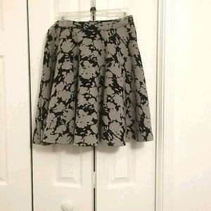 Blue and Gray L floral skirt